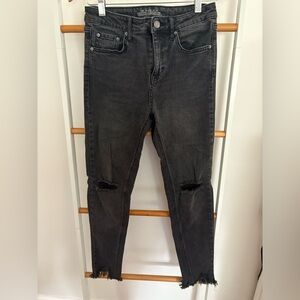 Wild Fable High Rise Skinny Black Distressed Stretchy Jeans